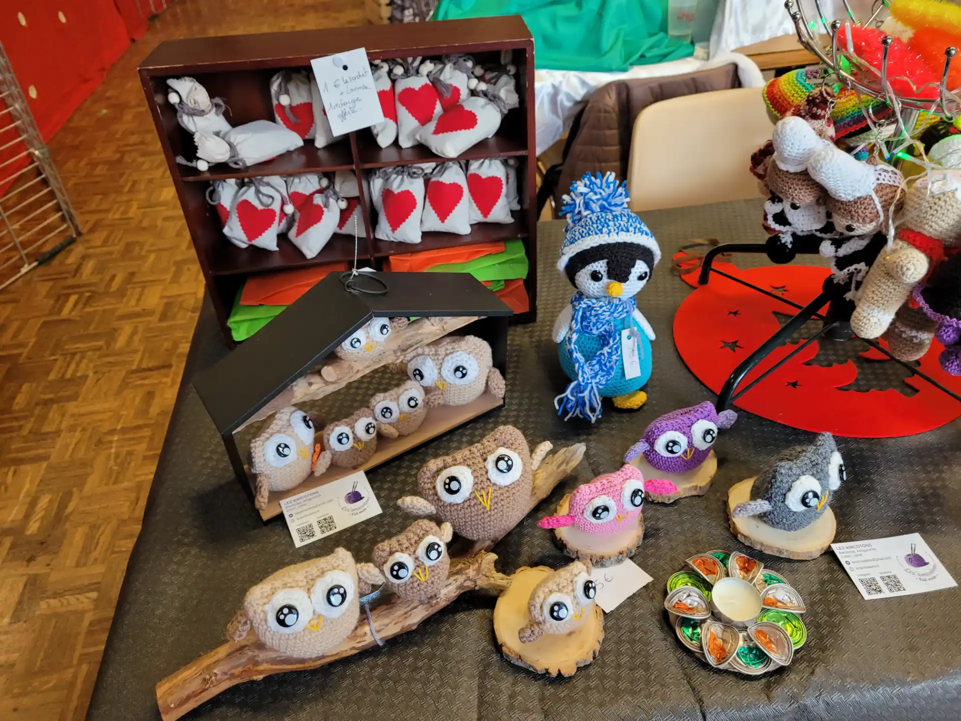 Vente d'amigurumi et bambolas sur les marché de noel
