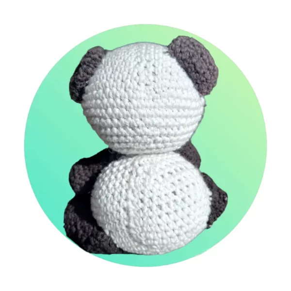bambola panda grand noir et blanc