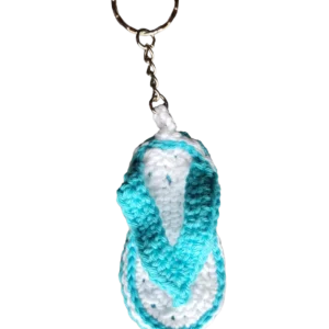 Tong porte-clé 3 coloris en coton